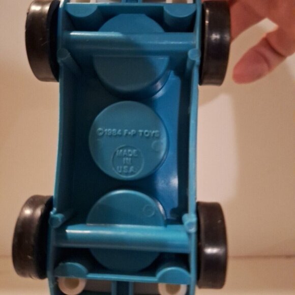 Vtg 1984 Fisher Price Zoo Tram Pieces & Brown Mountain Goat For #916 Train Cart - Picture 7 of 11